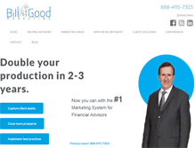 Tablet Screenshot of billgoodmarketing.com